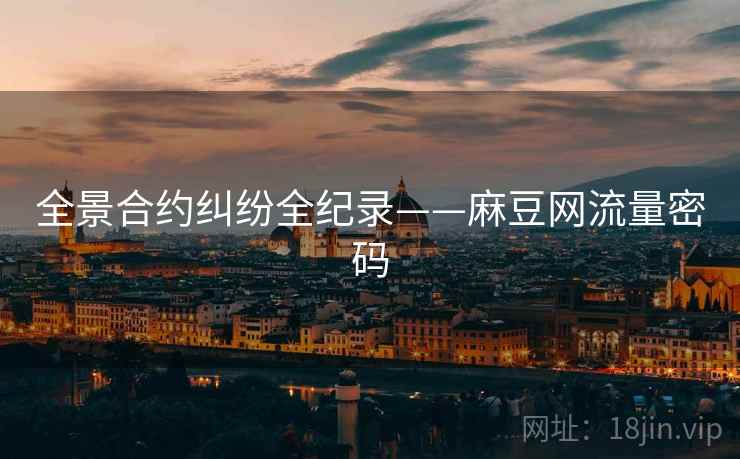 全景合约纠纷全纪录——麻豆网流量密码