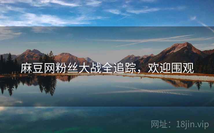 麻豆网粉丝大战全追踪，欢迎围观