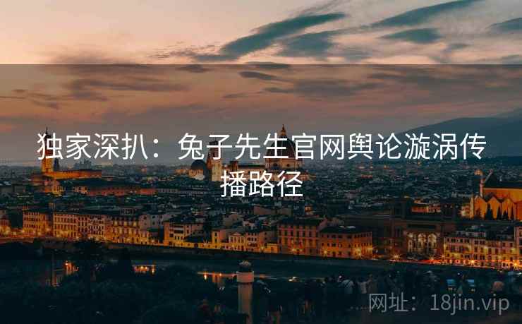 独家深扒：兔子先生官网舆论漩涡传播路径