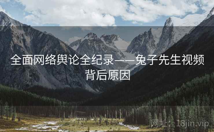 全面网络舆论全纪录——兔子先生视频背后原因