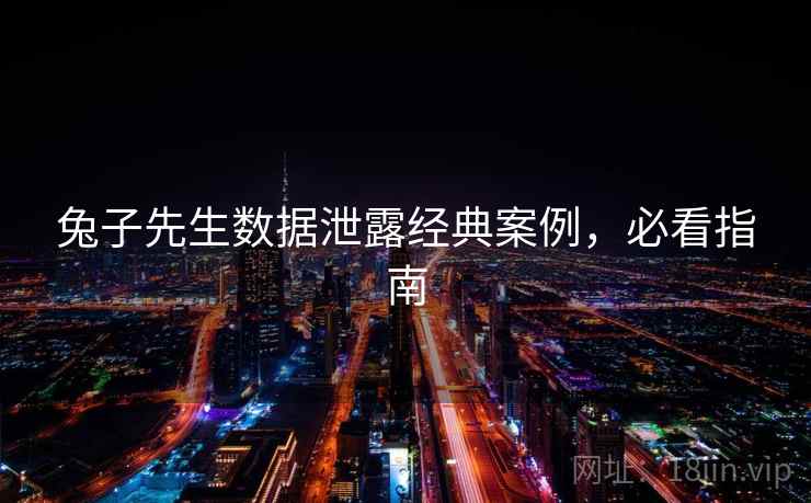 兔子先生数据泄露经典案例，必看指南